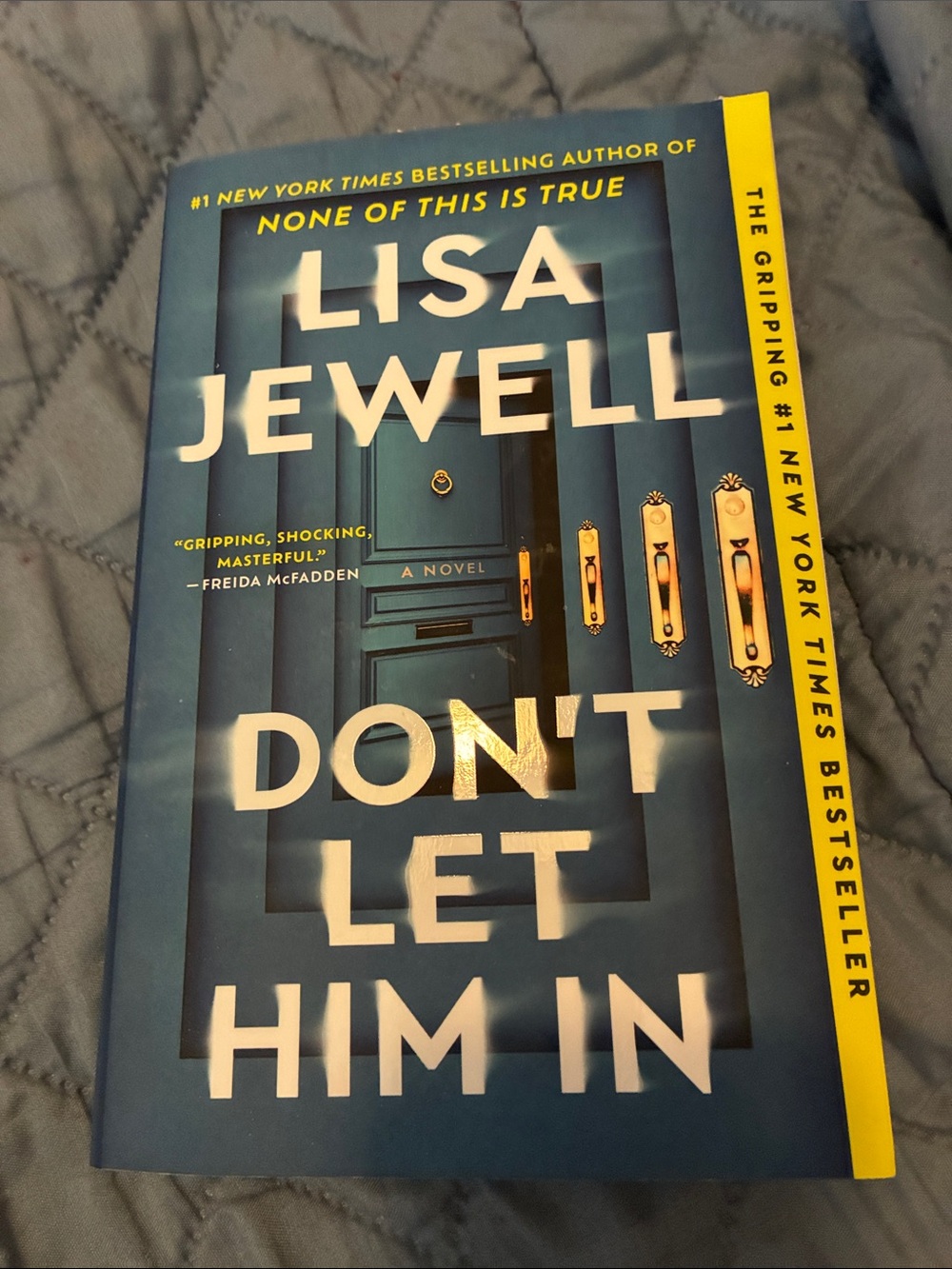 "Don't Let Him In" Hardcover - Blue